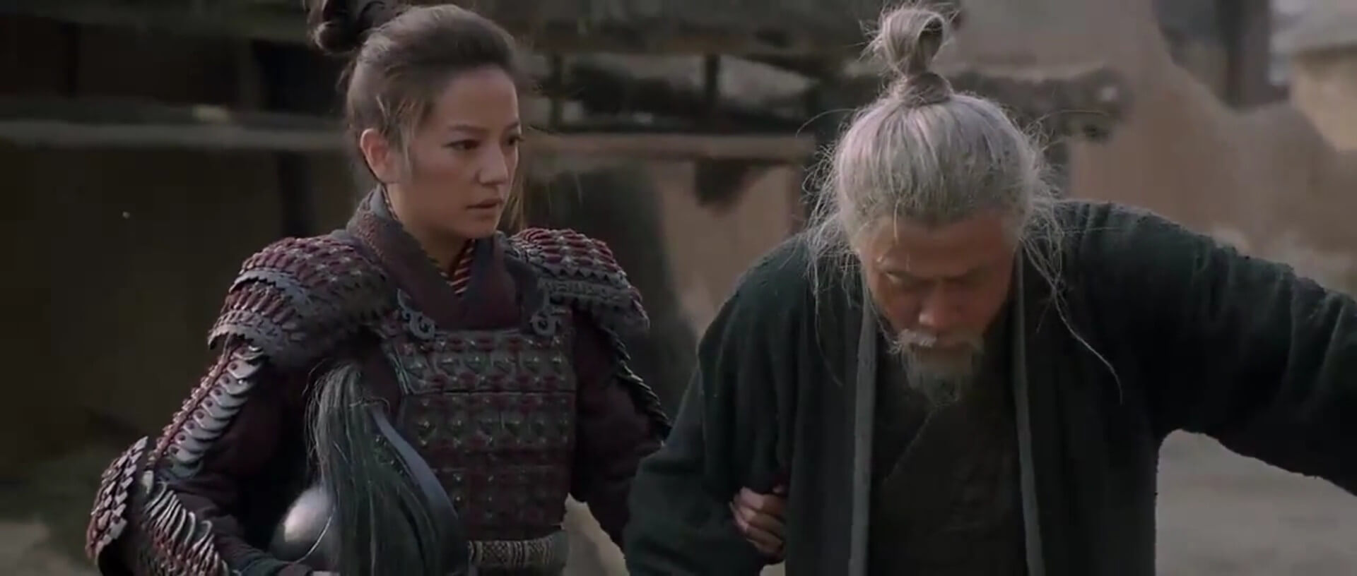 Mulan is reunited with her father.